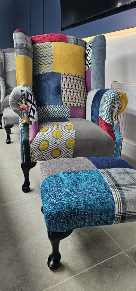 Queen Anne Chair's and footstools ☘️☘️☘️ - Image 2
