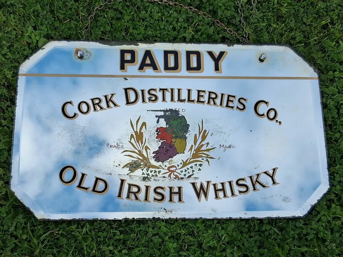 Old Paddy whisky advertising mirror. - Image 1