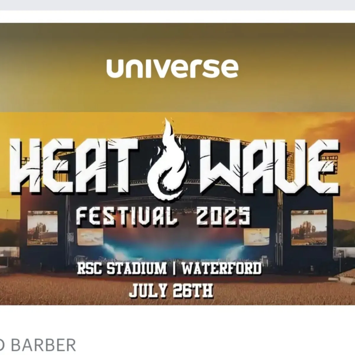 Heatwave tickets