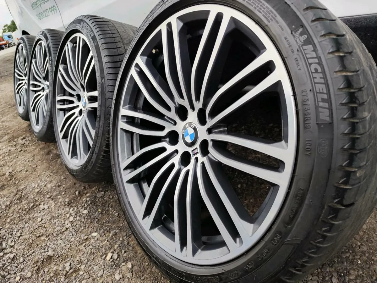 19" BMW 5 series Msport alloys mint on Michelin - Image 1