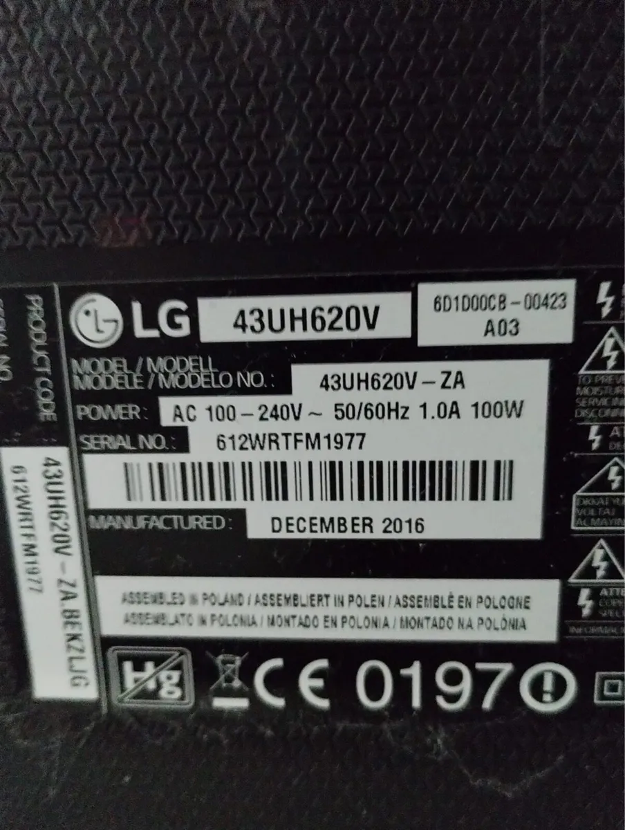 LG 43 inch TV - Image 3