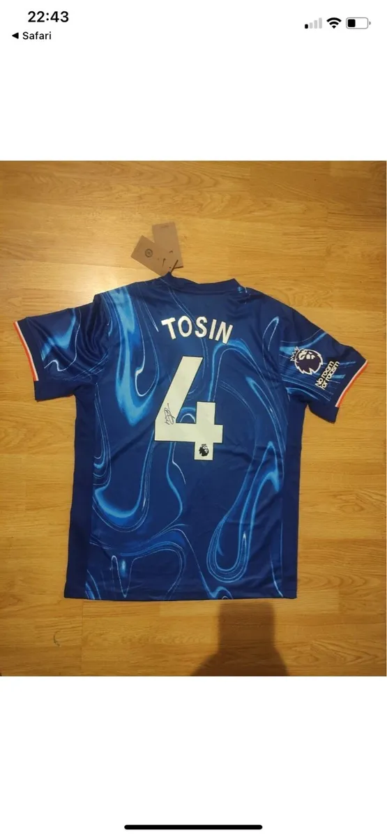 Match Worn & Signed Tosin Chelsea Jersey - Image 1