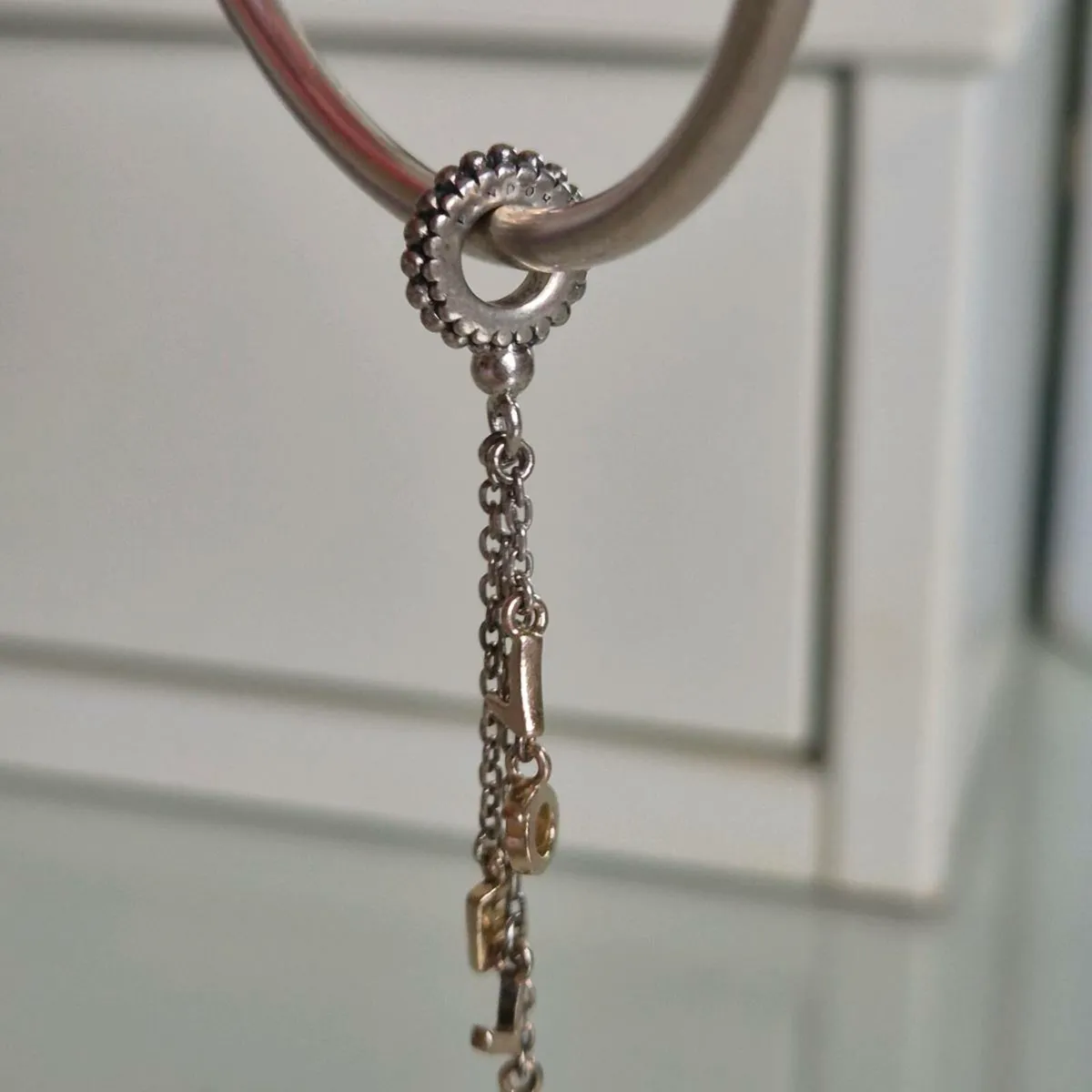 Pandora pendant&charm loved gold perfect condition - Image 2