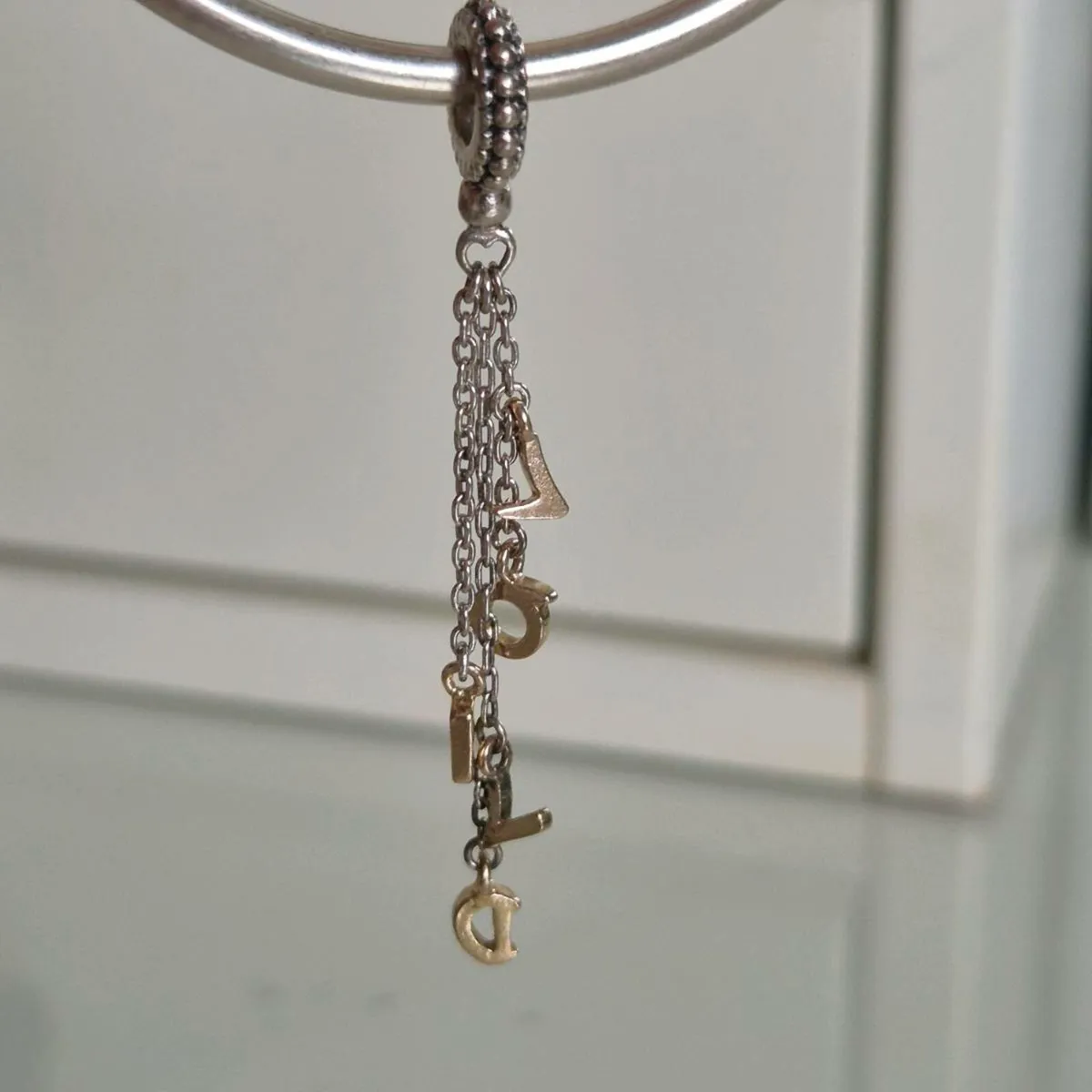 Pandora pendant&charm loved gold perfect condition - Image 3