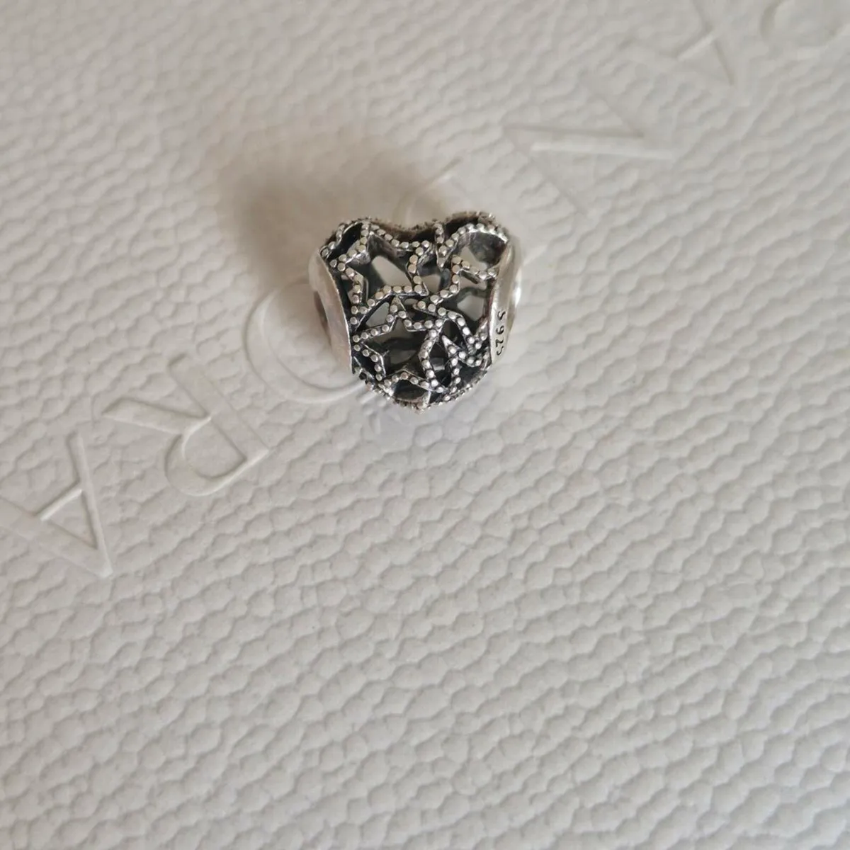 Pandora charm heart and beaded stars perfect condi - Image 2