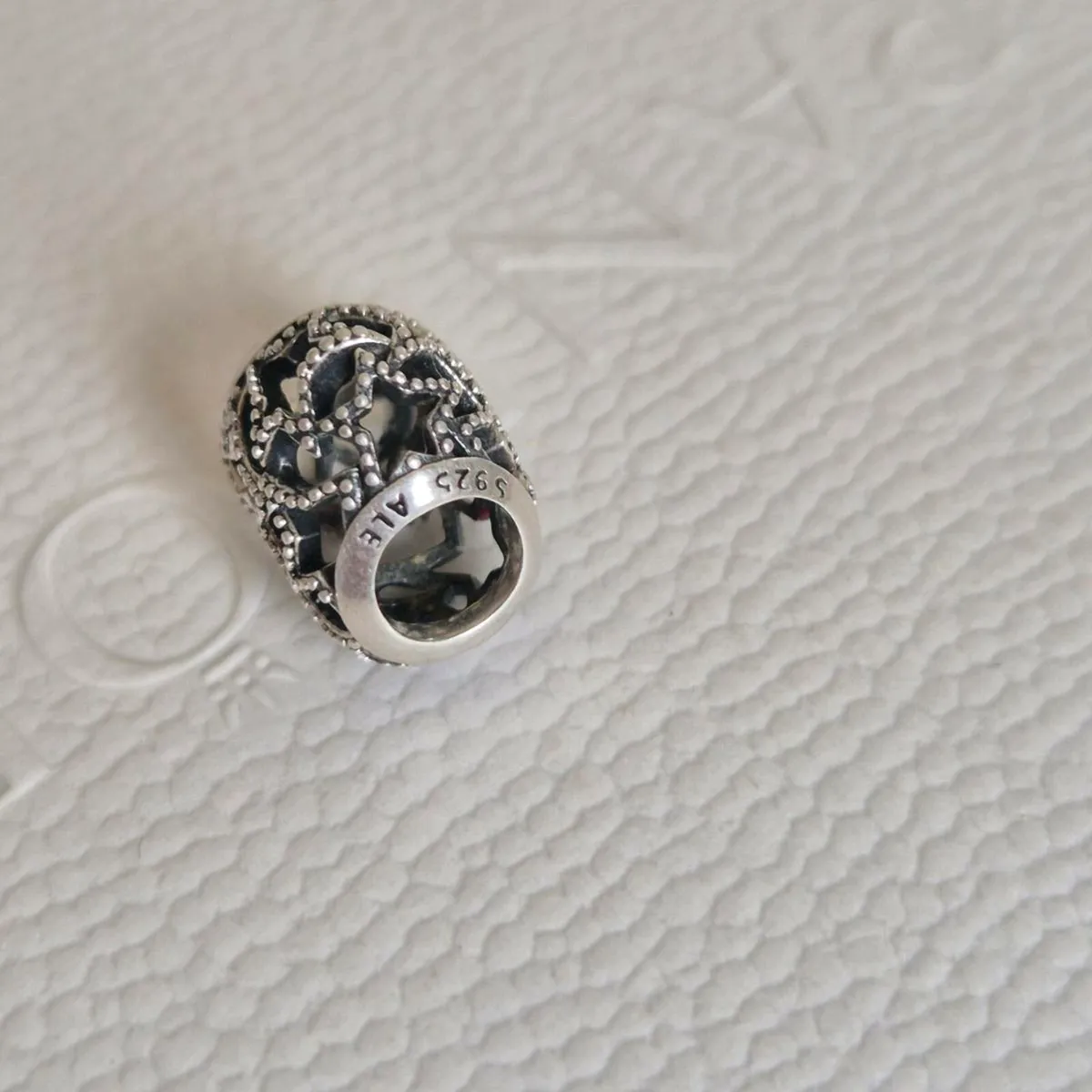 Pandora charm heart and beaded stars perfect condi - Image 3