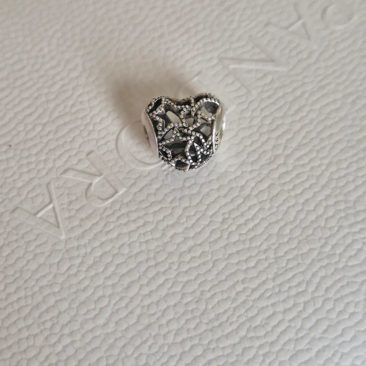 Pandora charm heart and beaded stars perfect condi - Image 4