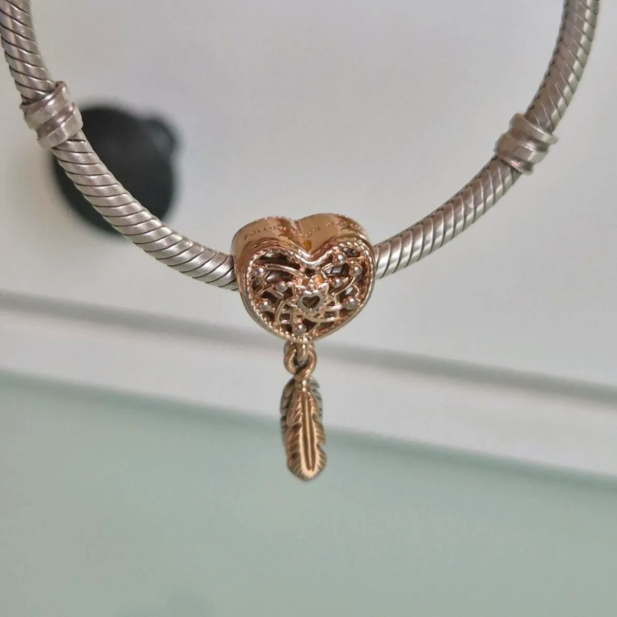 Pandora charm dreamcatcher in good used condition - Image 1