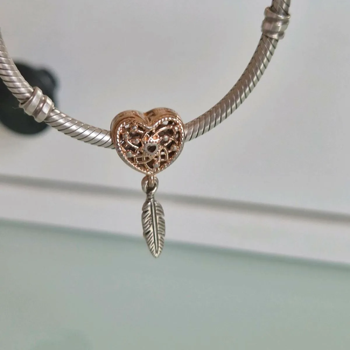 Pandora charm dreamcatcher in good used condition - Image 2
