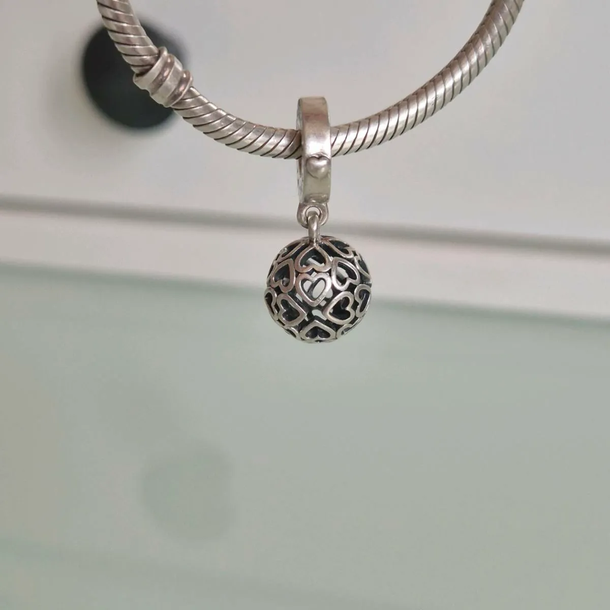 Pandora dangle heart charm perfect condition fully - Image 1