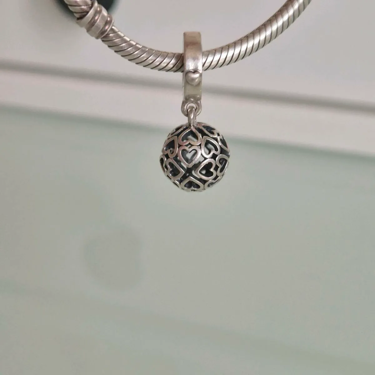 Pandora dangle heart charm perfect condition fully - Image 2