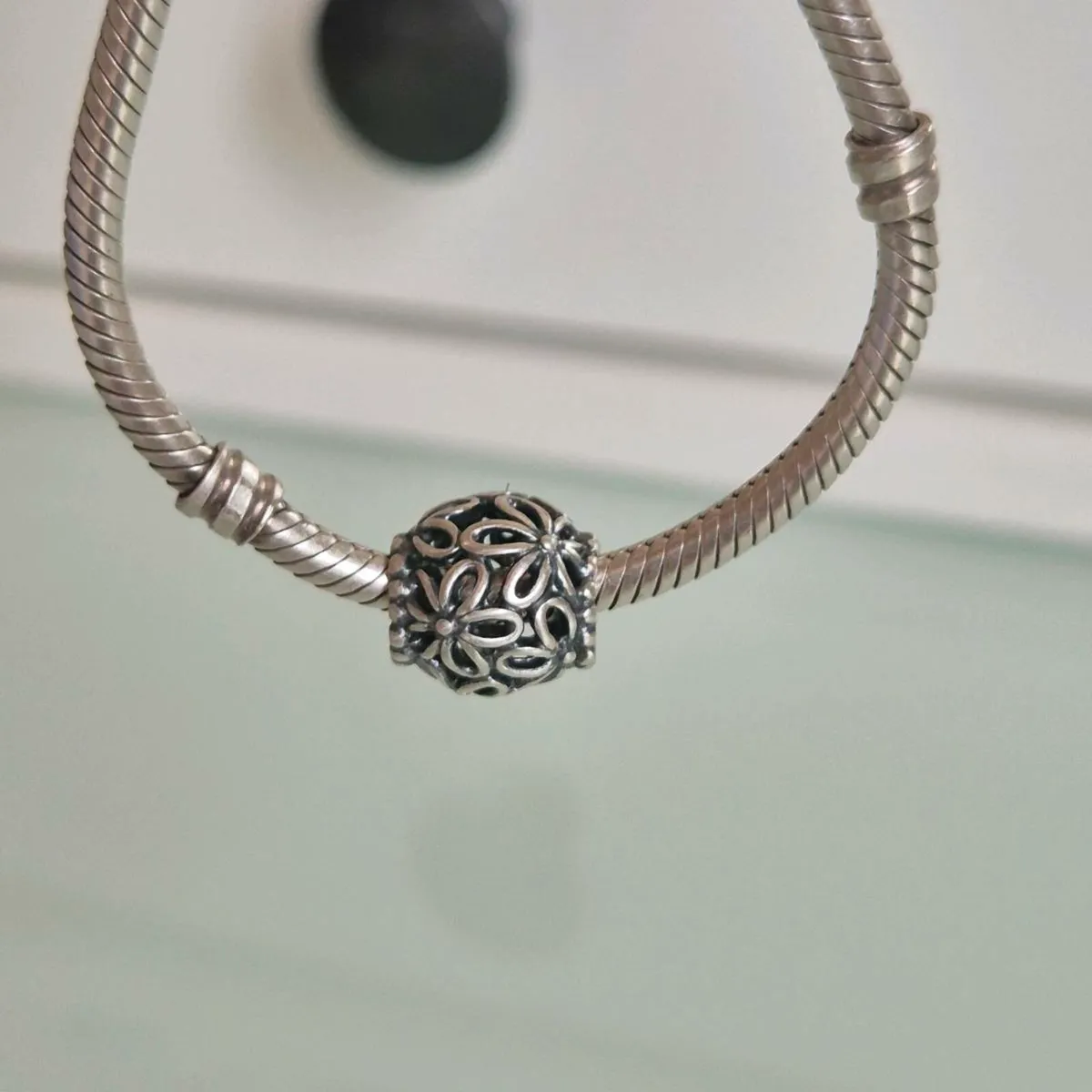 Pandora flower charm excellent condition fully hal - Image 1