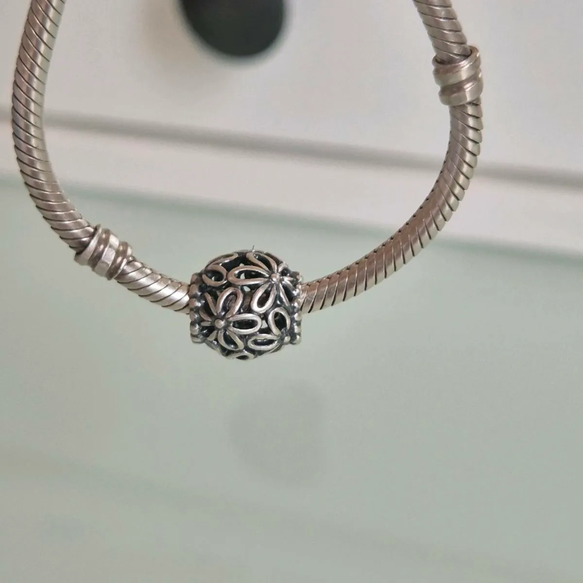 Pandora flower charm excellent condition fully hal - Image 2