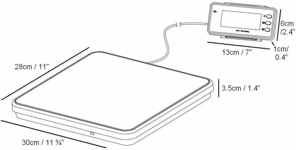 Weight Scale Heavy Duty Digital Stainless Steel - Image 4