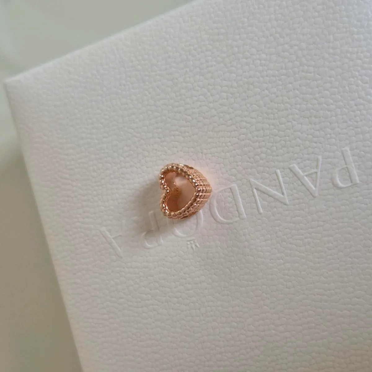 Pandora charm heart rose gold like new fully hallm - Image 3