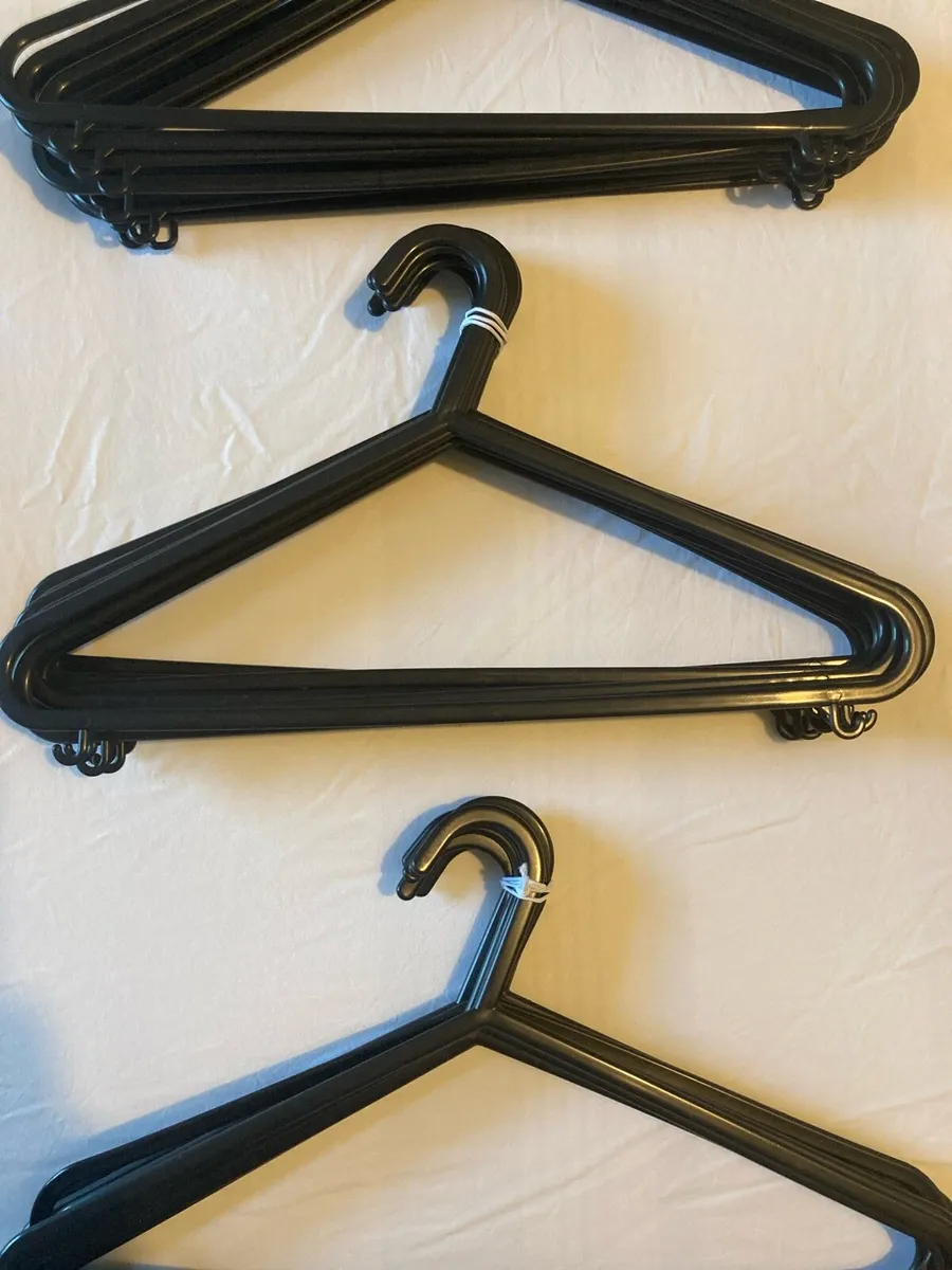 FREE Black plastic hangers - adult sized - Image 2
