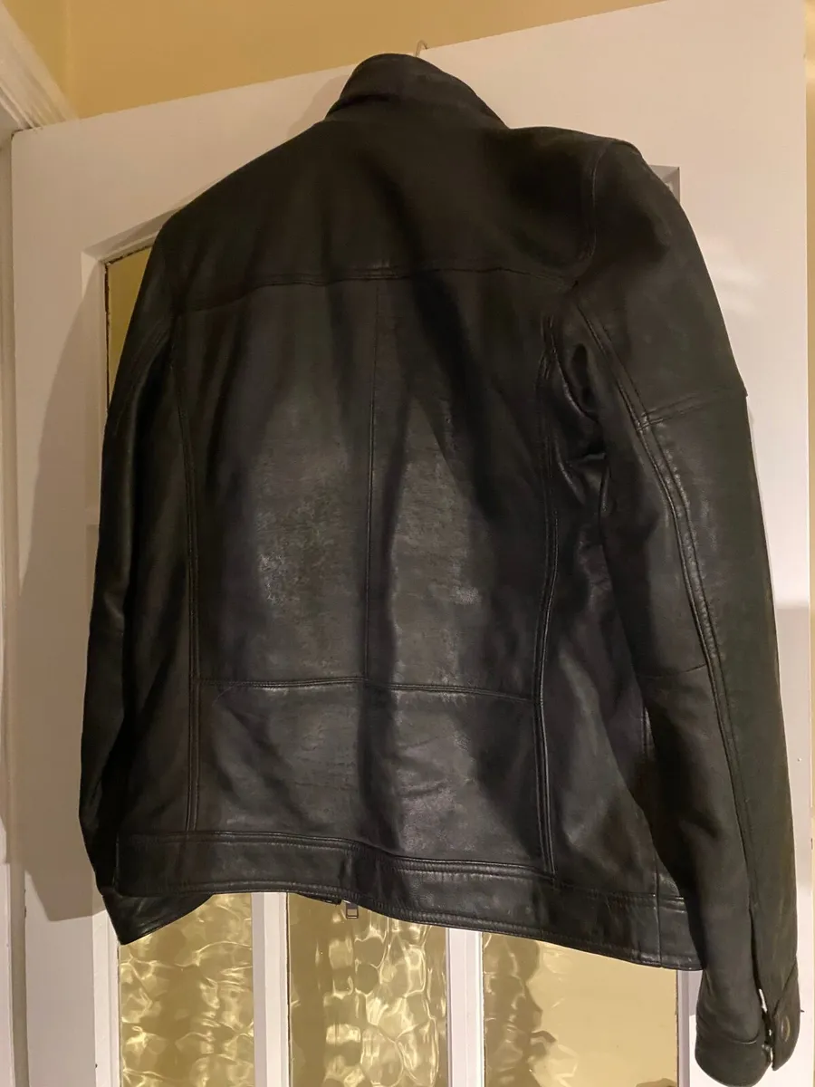 Men’s leather black jacket - Image 1
