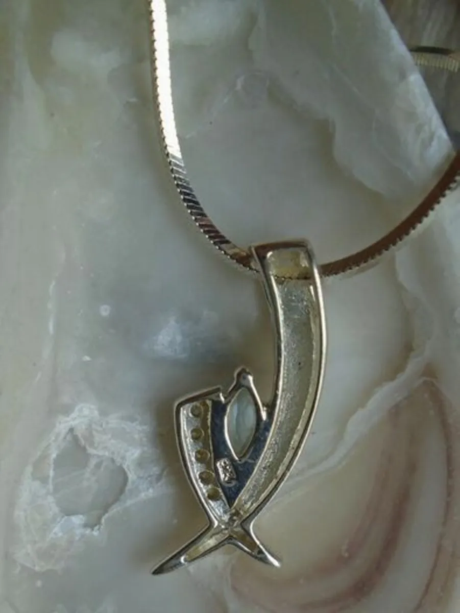 Silver pendant,chain, Silver jewellery.Gift - Image 2
