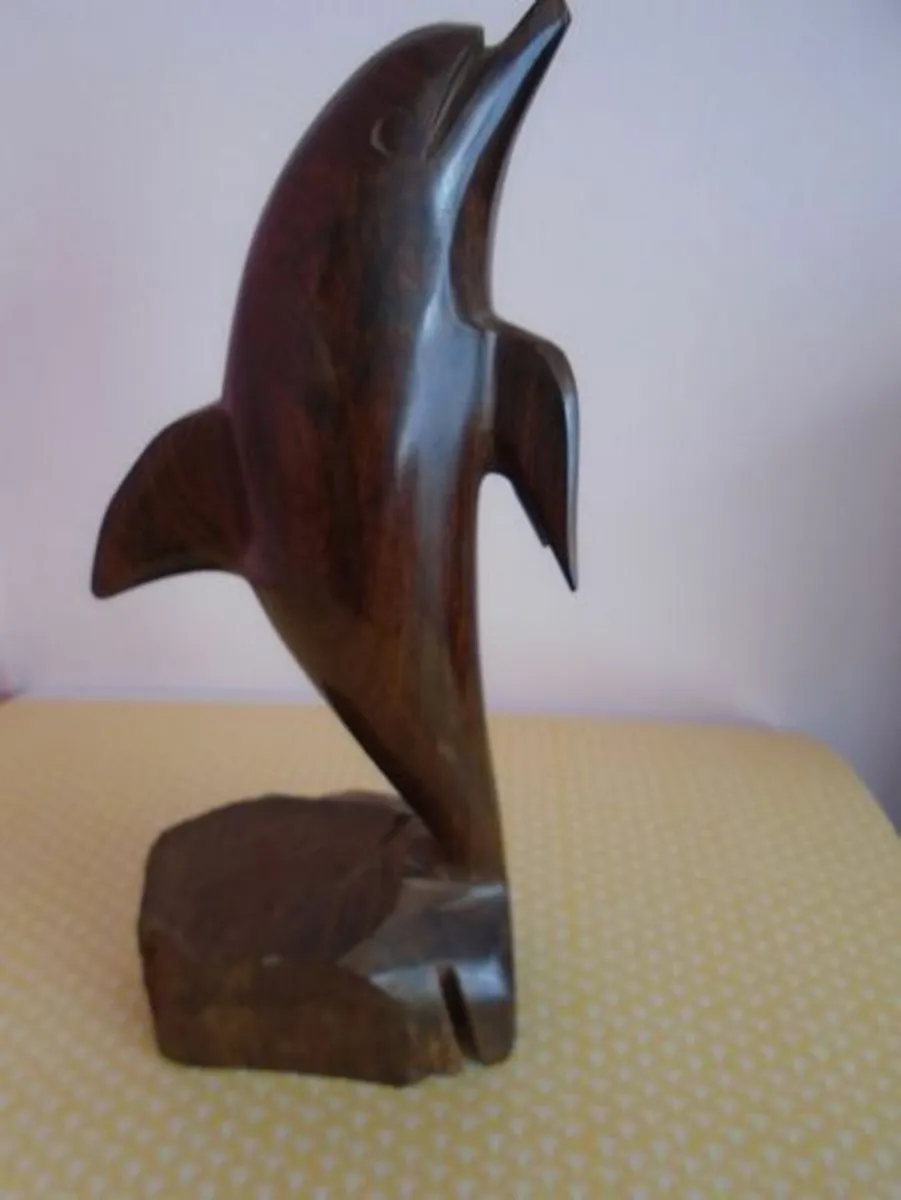 Wooden Dolphin ornament,Home decor,Gift - Image 2
