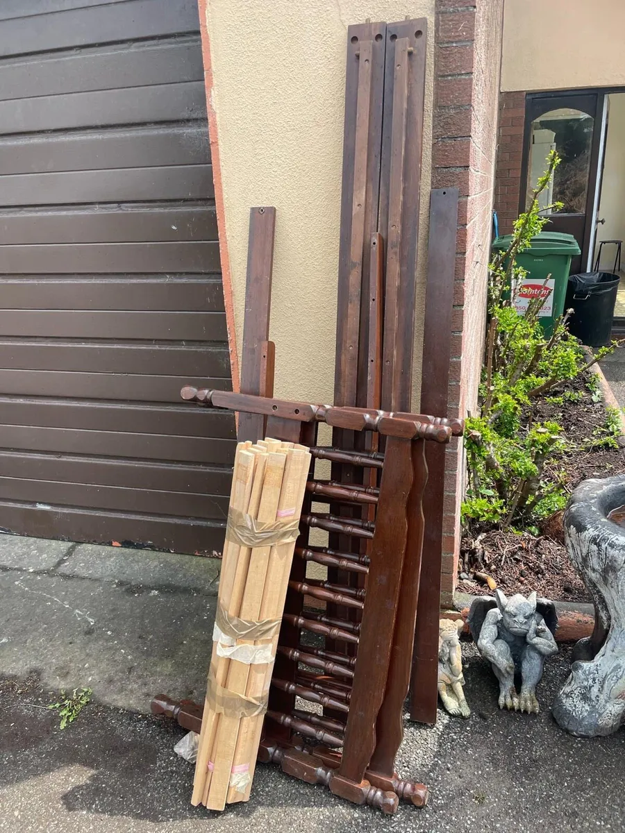 Single bed frame wooden €60 - Image 3