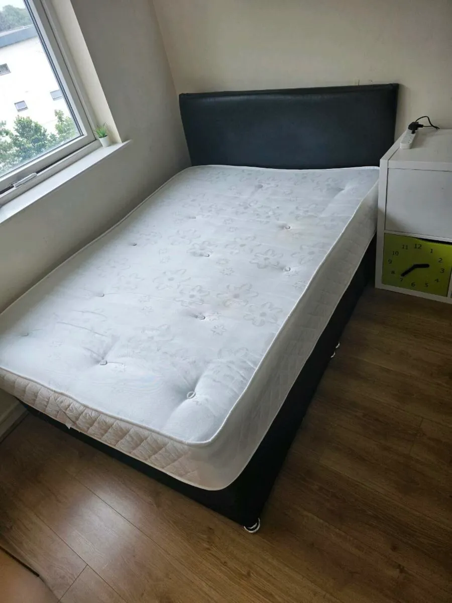 Double bed frame and mattress for sale