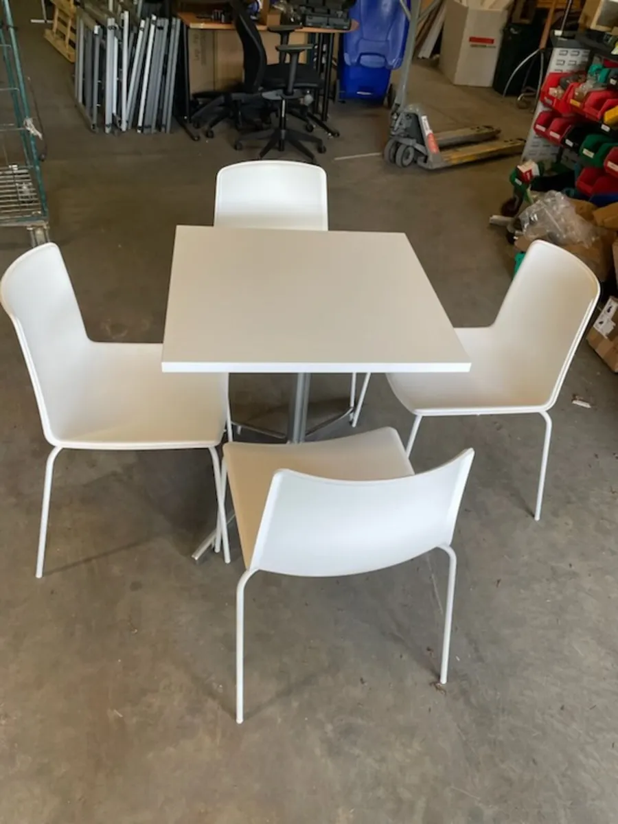 Pedrali canteen chairs x 8 - Image 4