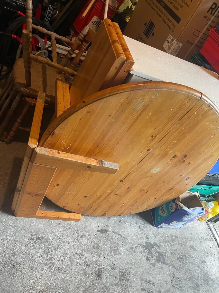 Round extendable kitchen table - Image 3