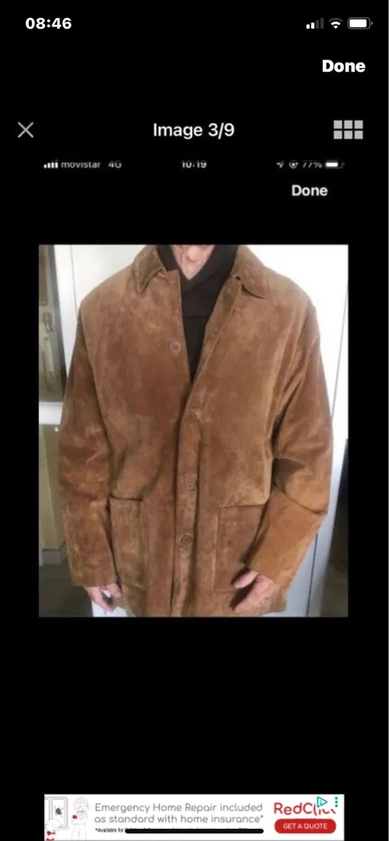 Suede 3/4 length Jacket - Image 1