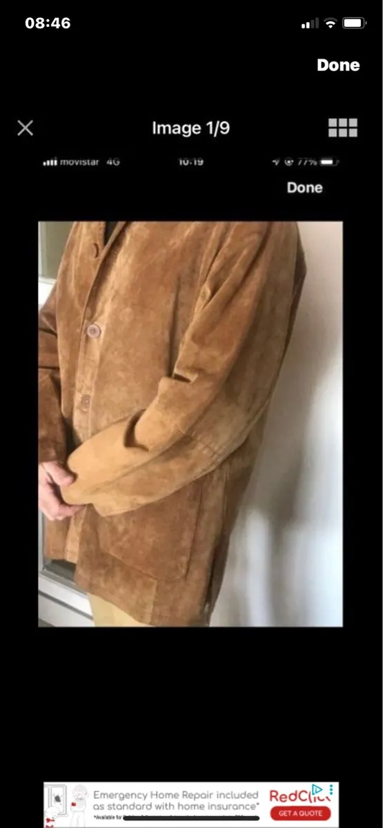 Suede 3/4 length Jacket - Image 2