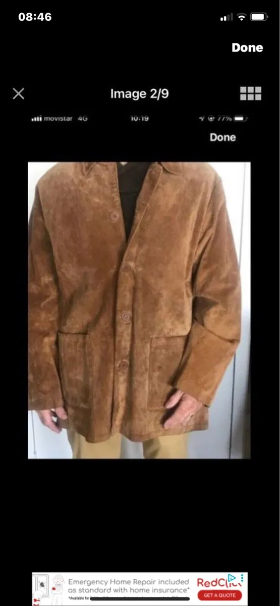 Suede 3/4 length Jacket - Image 3