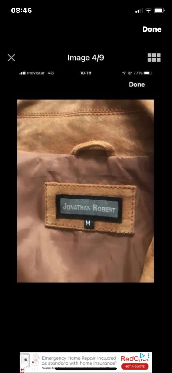 Suede 3/4 length Jacket - Image 4