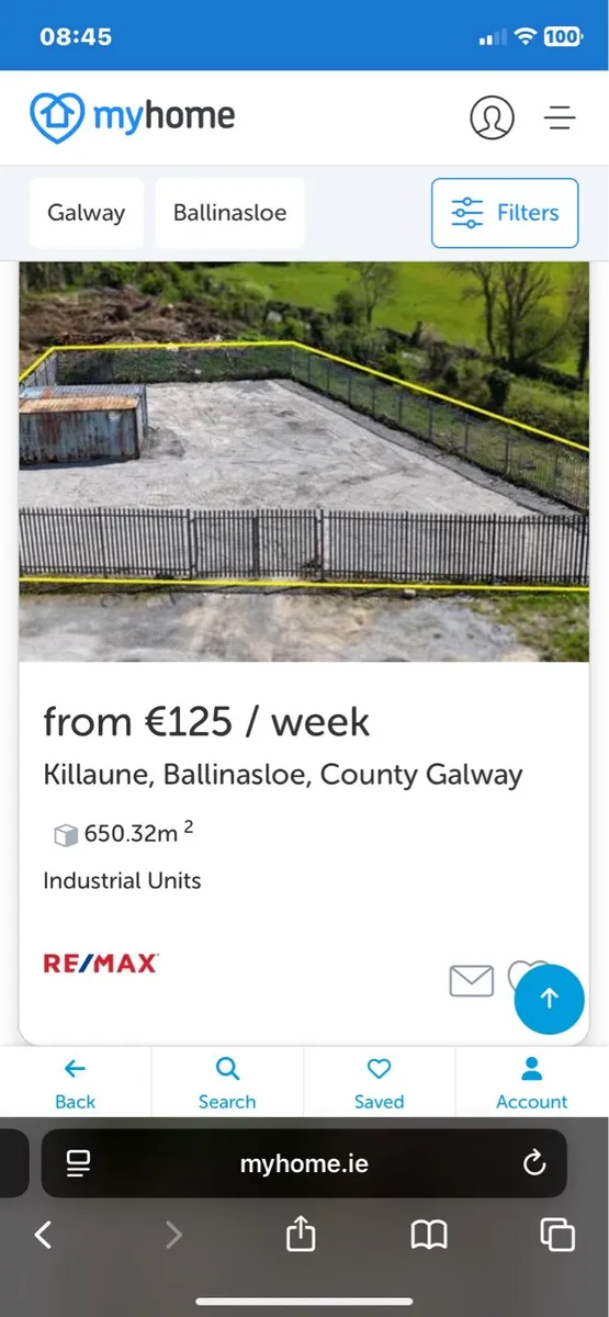 Storage yard to rent