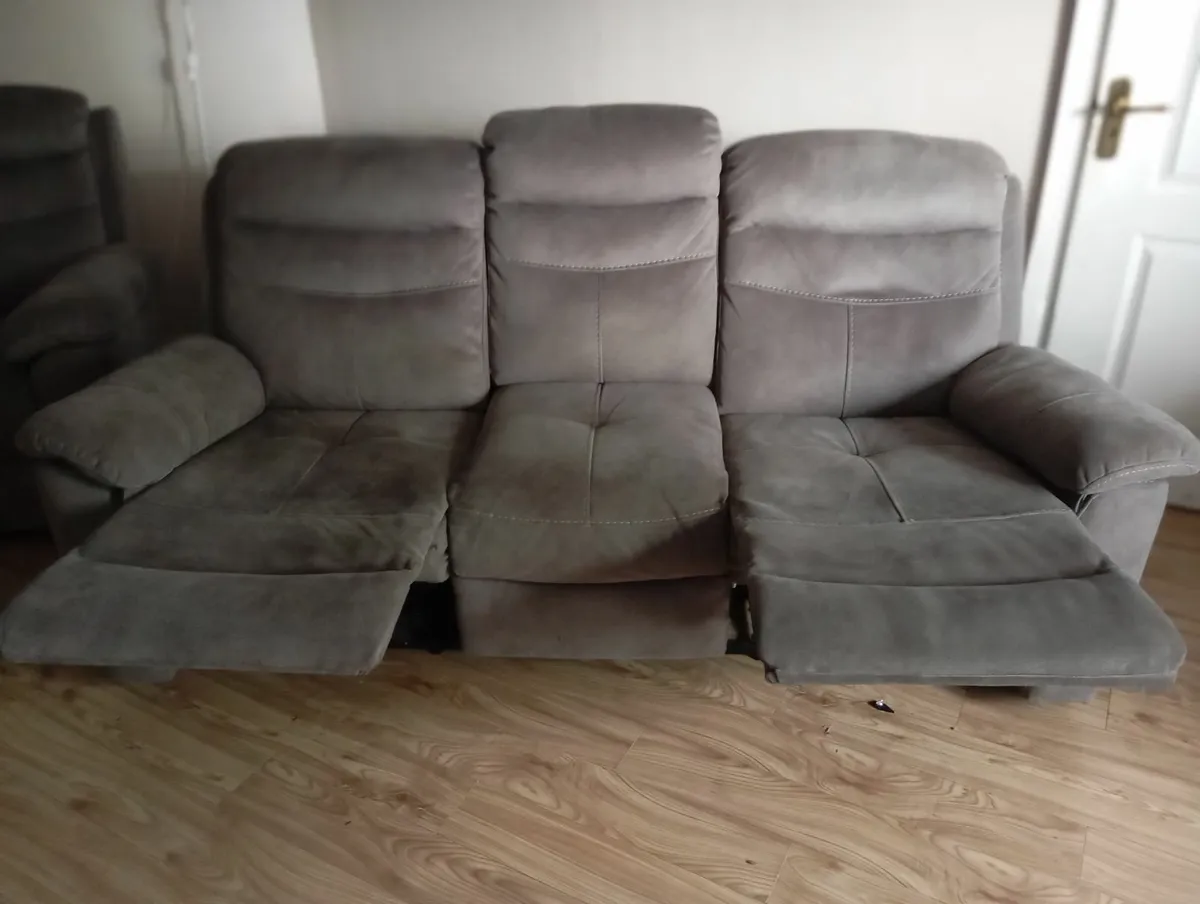 Used - 3 Seater Sofa & Armchair for sale - Image 4