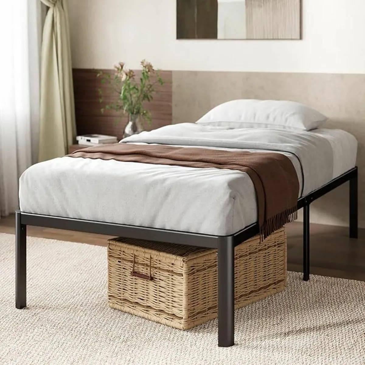 Single Bed frame 90x190x41cm Underbed Storage - Image 1