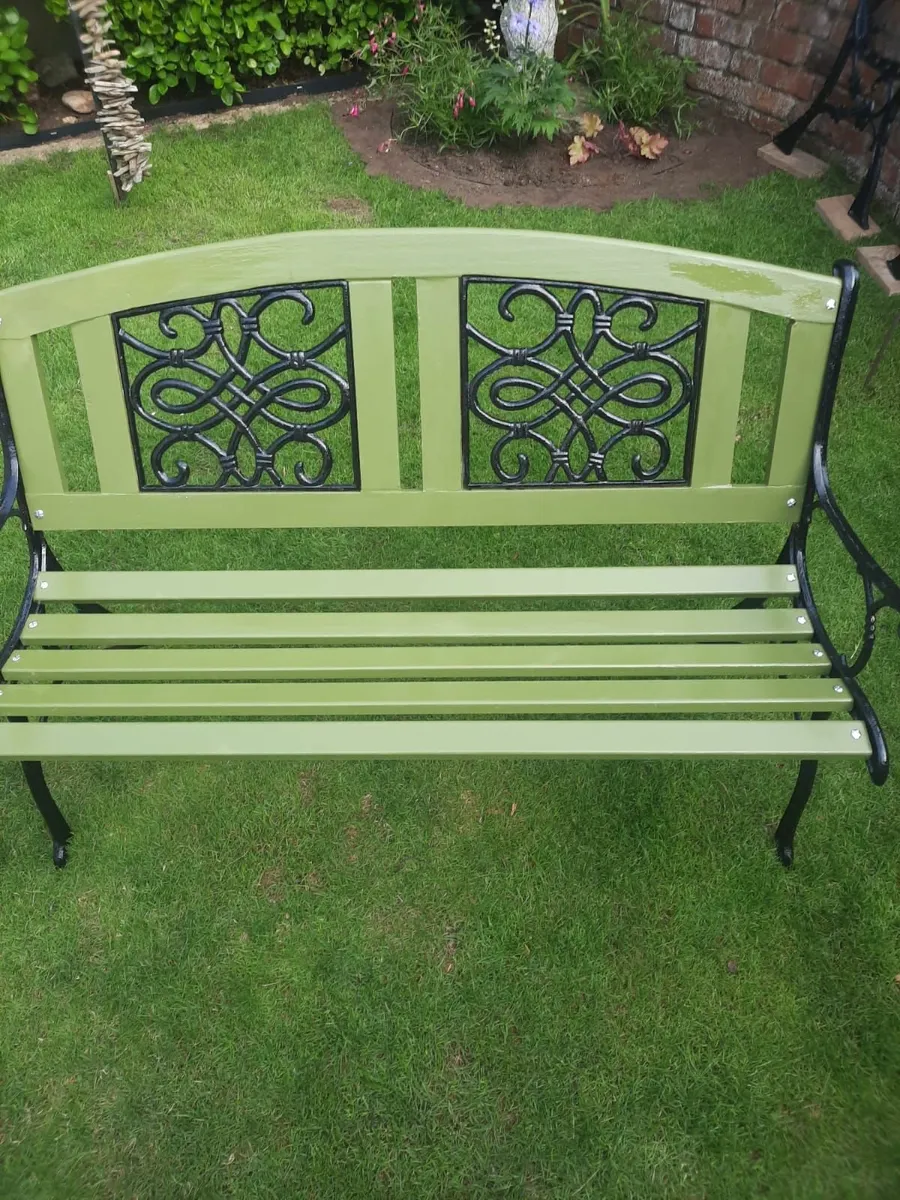 Garden Bench - Solid Cast Iron, Fully Restored - Image 3