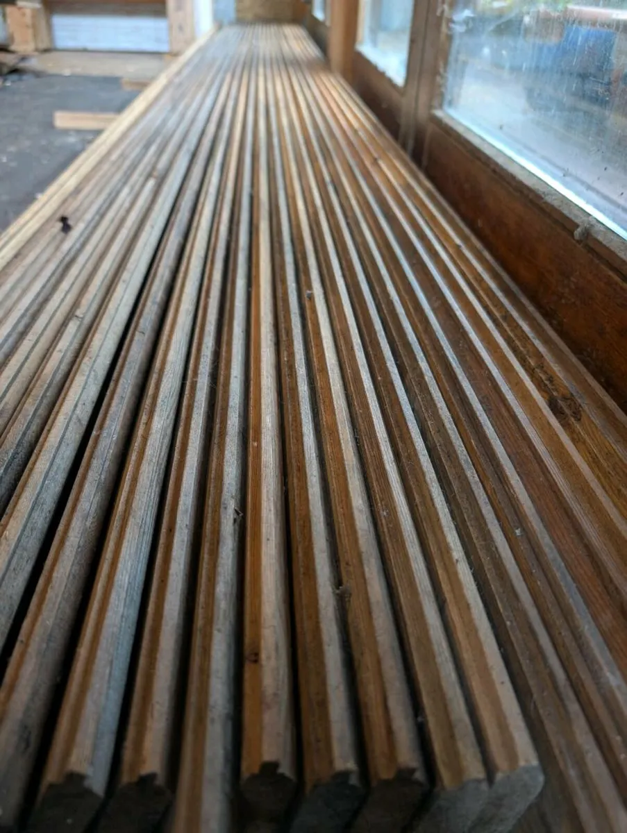 Larch timber 4.2m lengths T&G - Image 1
