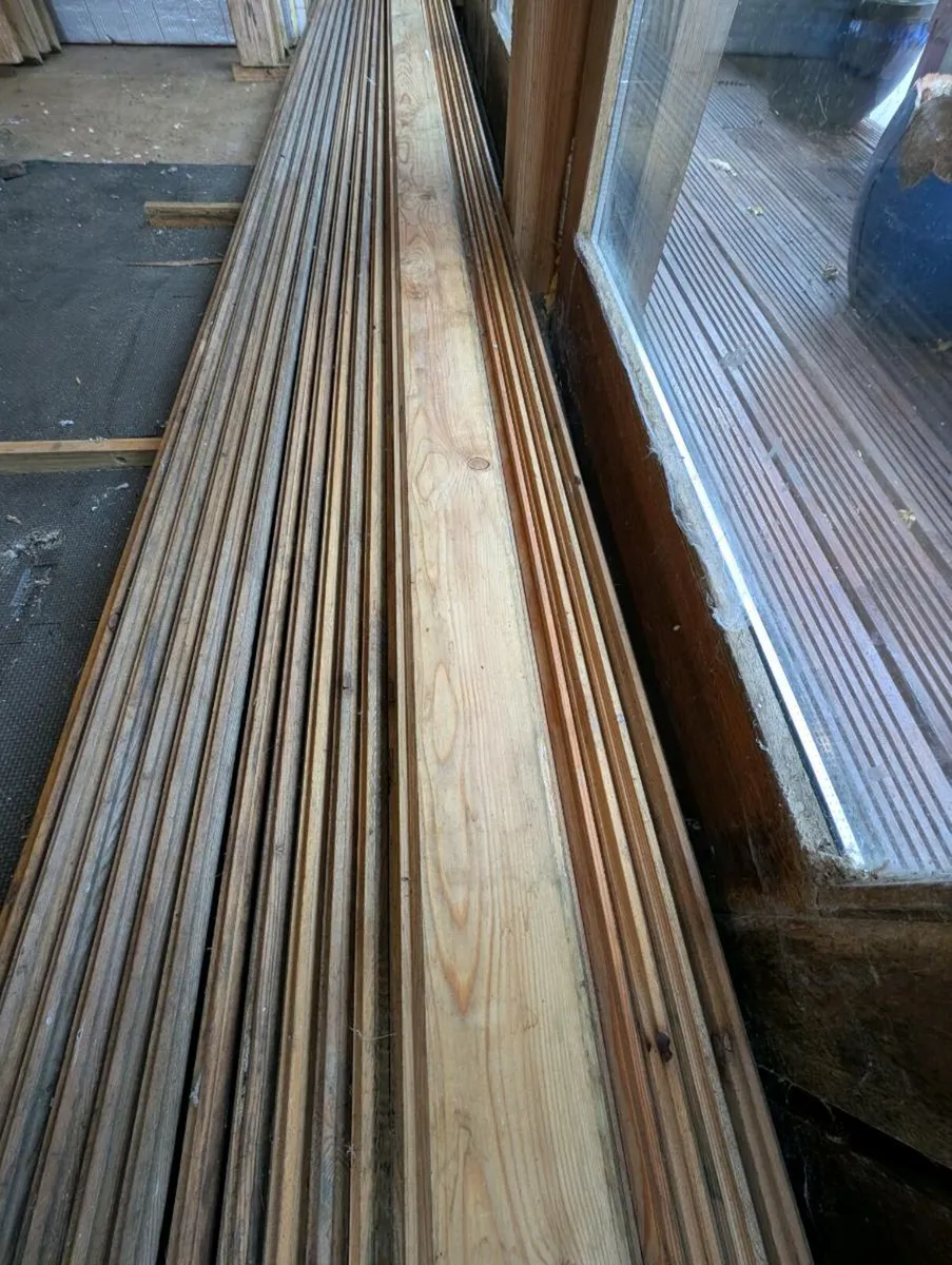 Larch timber 4.2m lengths T&G - Image 3