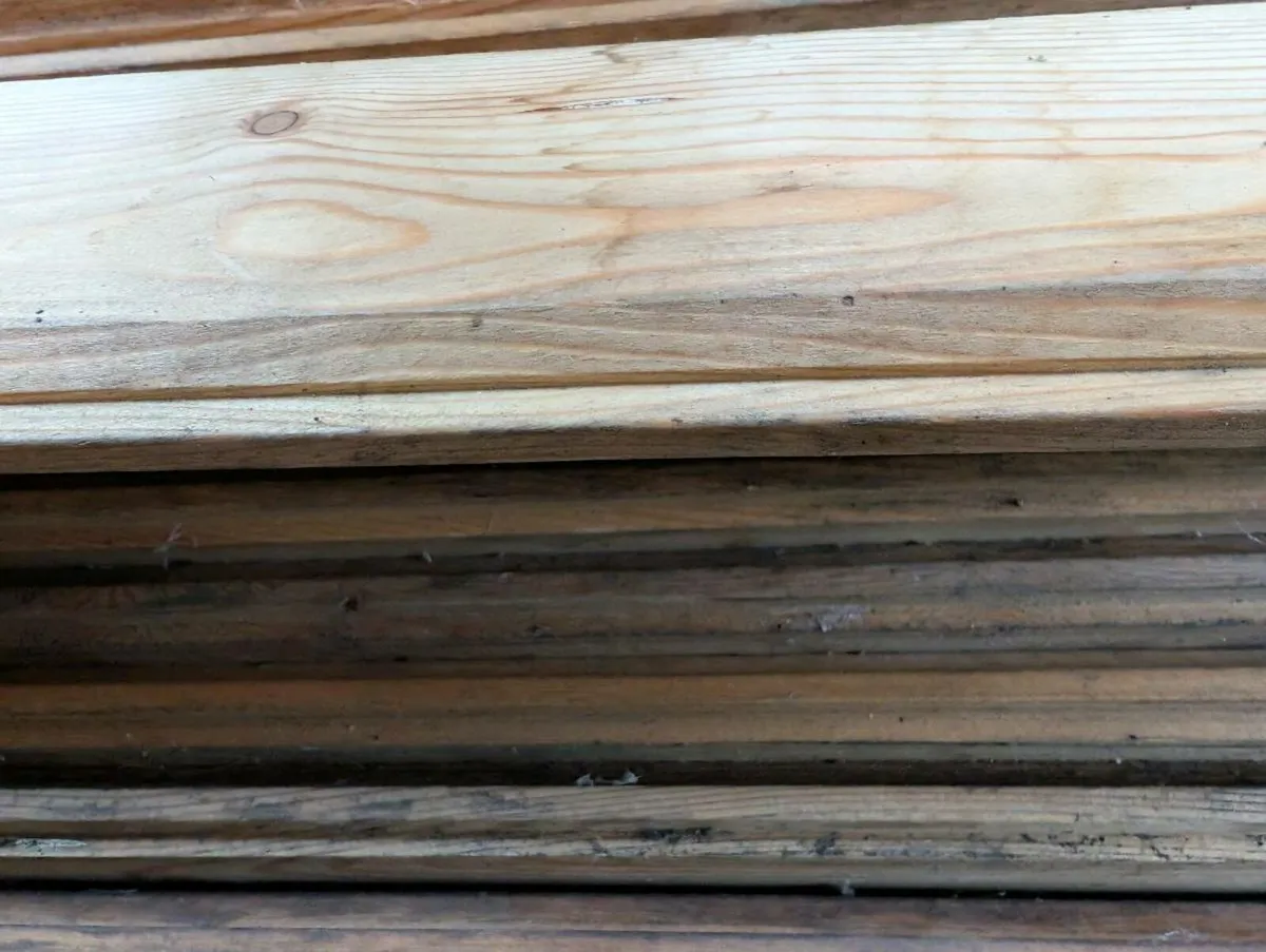 Larch timber 4.2m lengths T&G - Image 4