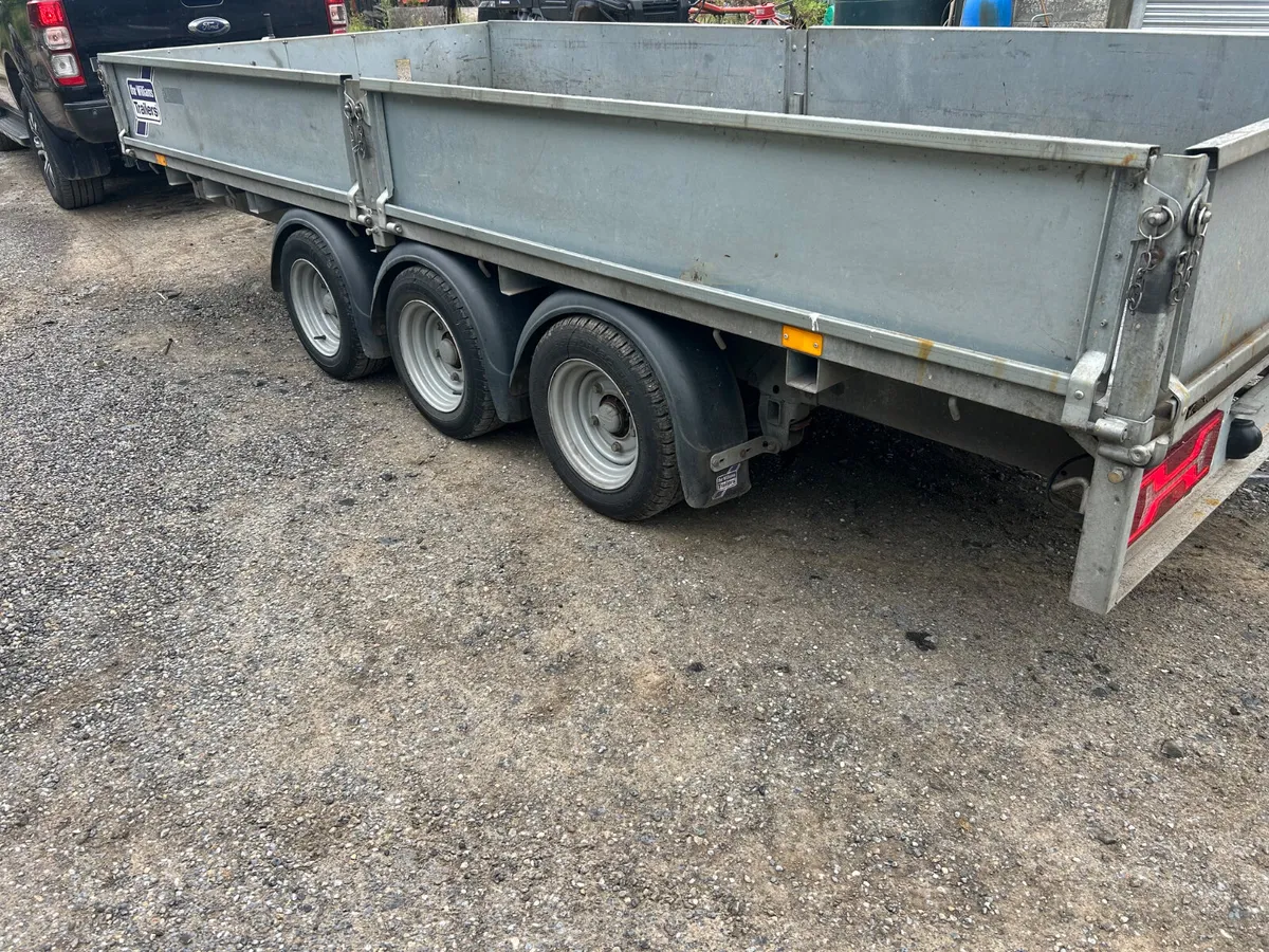 Ifor Williams 14x6.6 Tri Axle Dropside Trailer - Image 4