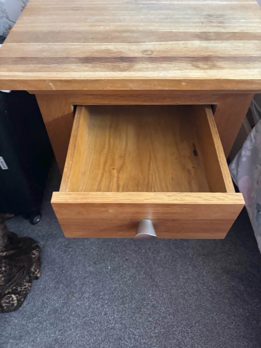 Solid oak bed lockers - Image 2