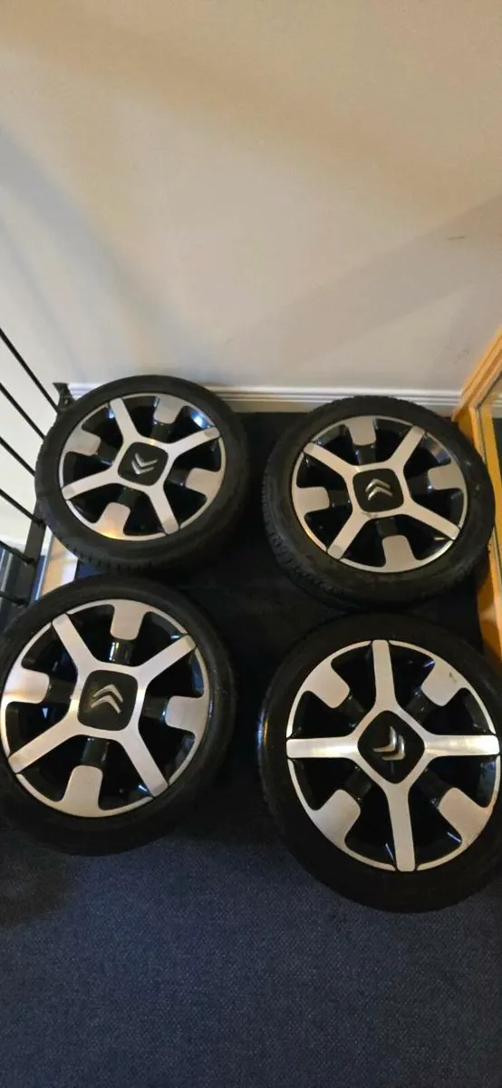 Set of 4 Alloy Wheels with Tyres in excellent cond - Image 1