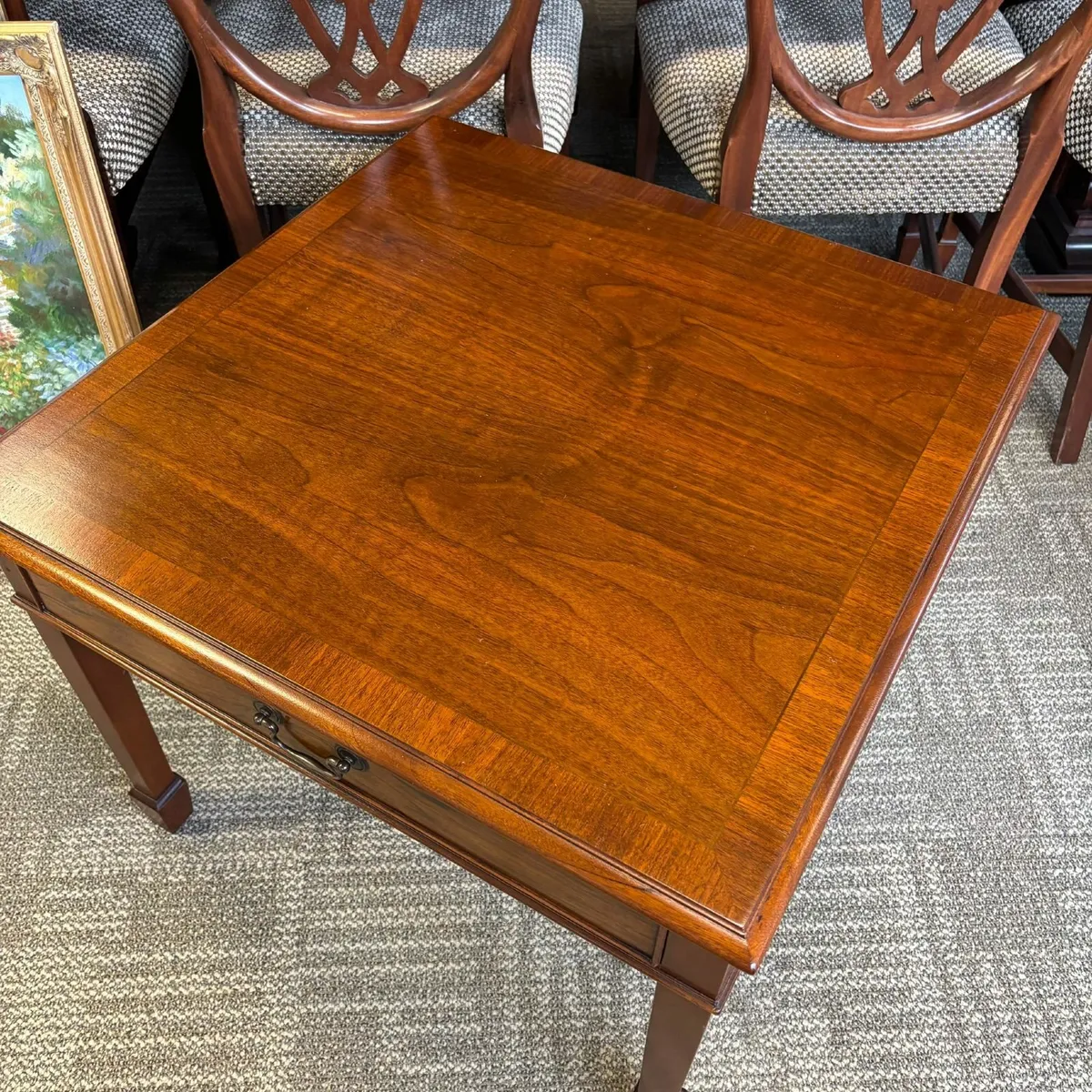 Beautiful mahogany coffee table & drawer - Image 3