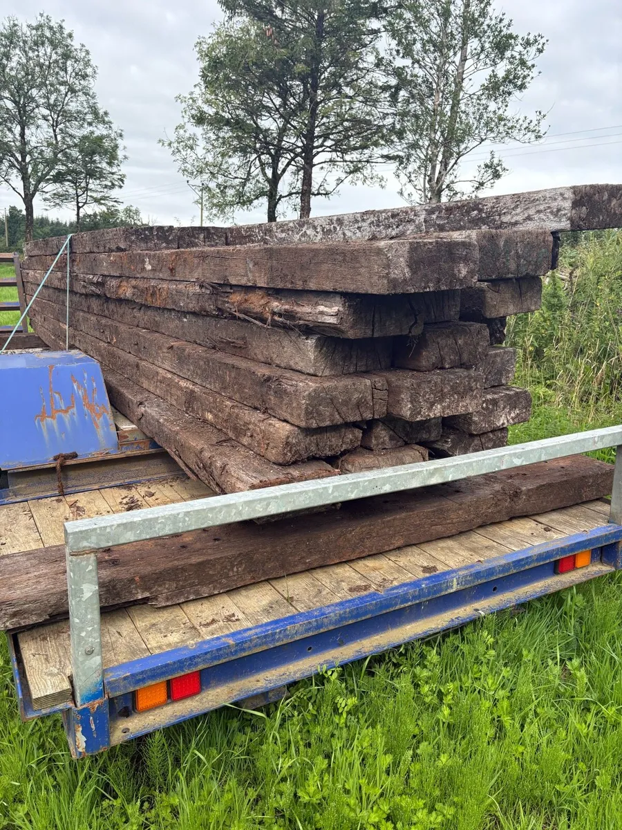 Railway timber beams - Image 4