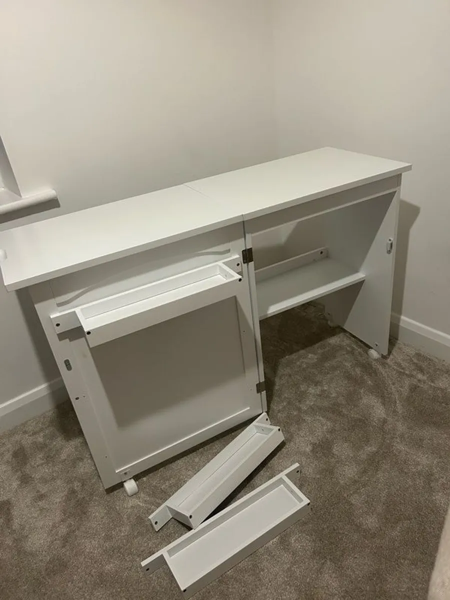 Cabinet/fold out desk - Image 3