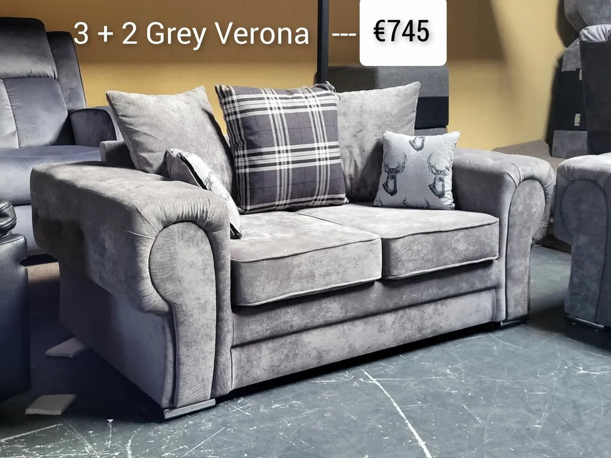 NEW Living Room Sofa - Verona Soft Fabric Set - Image 1