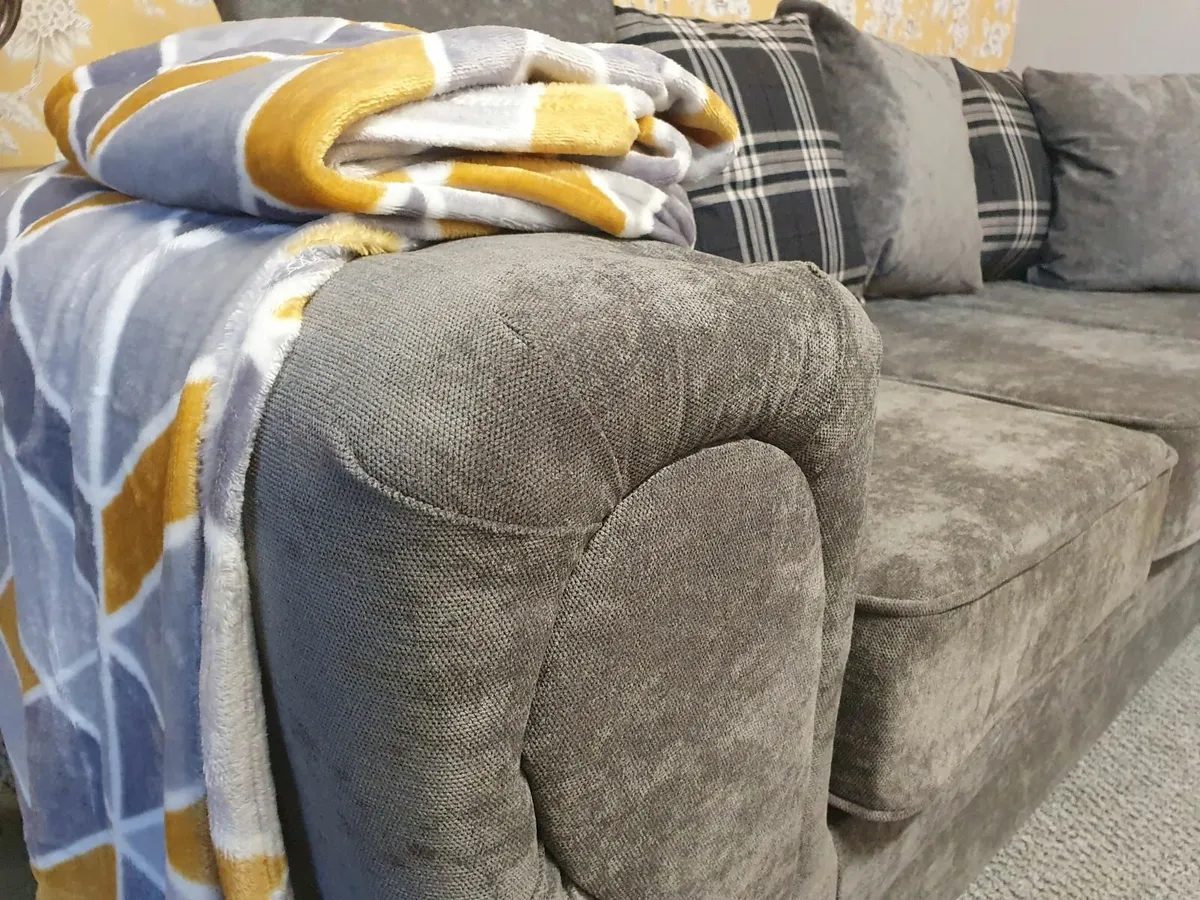 NEW Living Room Sofa - Verona Soft Fabric Set - Image 4