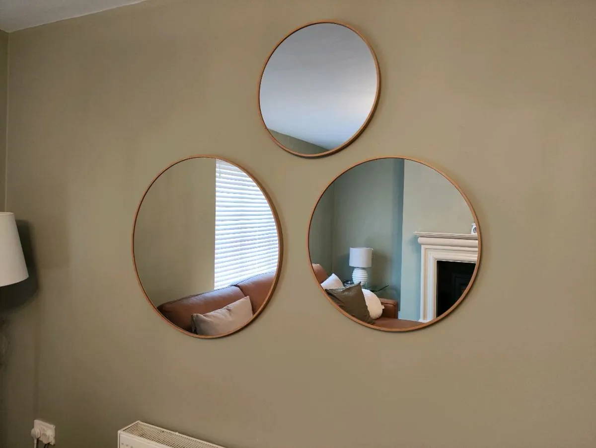 3 round mirrors from jusk - Image 1