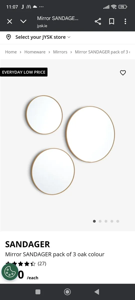 3 round mirrors from jusk - Image 3