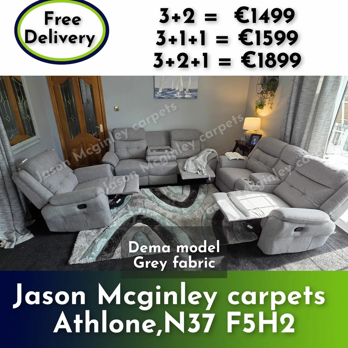 NEW Living Room Sofa - Dema 3+2+1 - Image 3