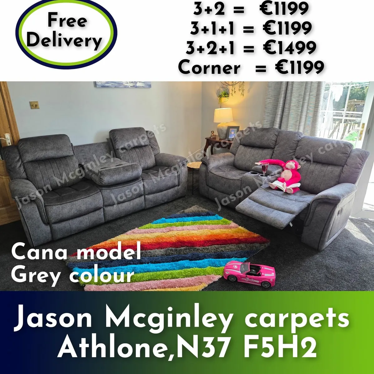 NEW Living Room Sofa - Cana, - Image 1